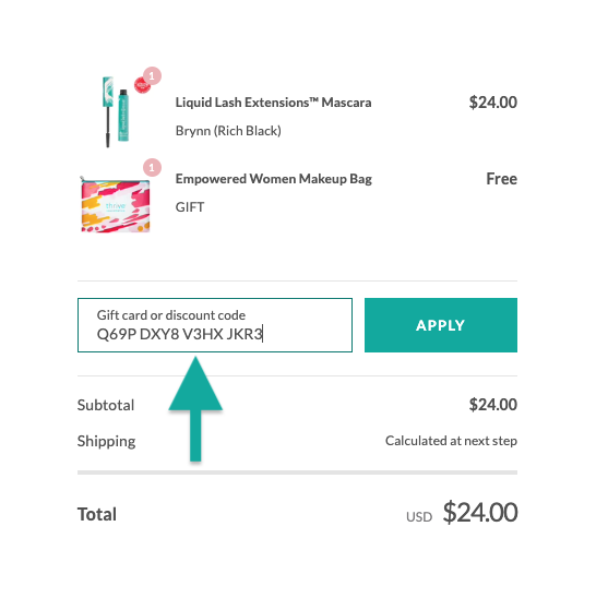 How do I use my Thrive Causemetics eGift Card? – ThriveCausemetics.com Help  Center